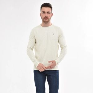 Allsaints Clash Long Sleeve Crew Textured Top